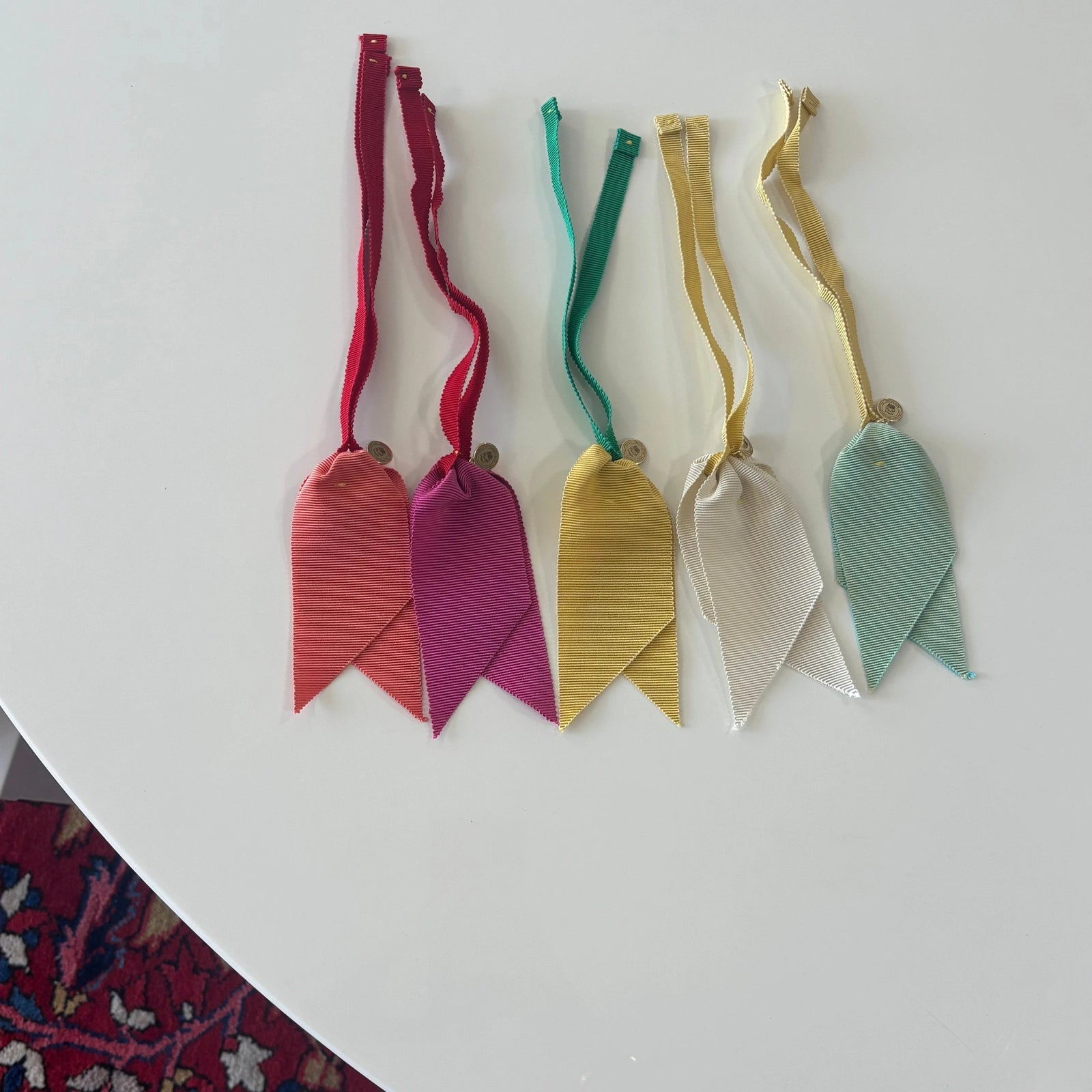 French Ribbon Tie | Peach / Red Blair Ritchey