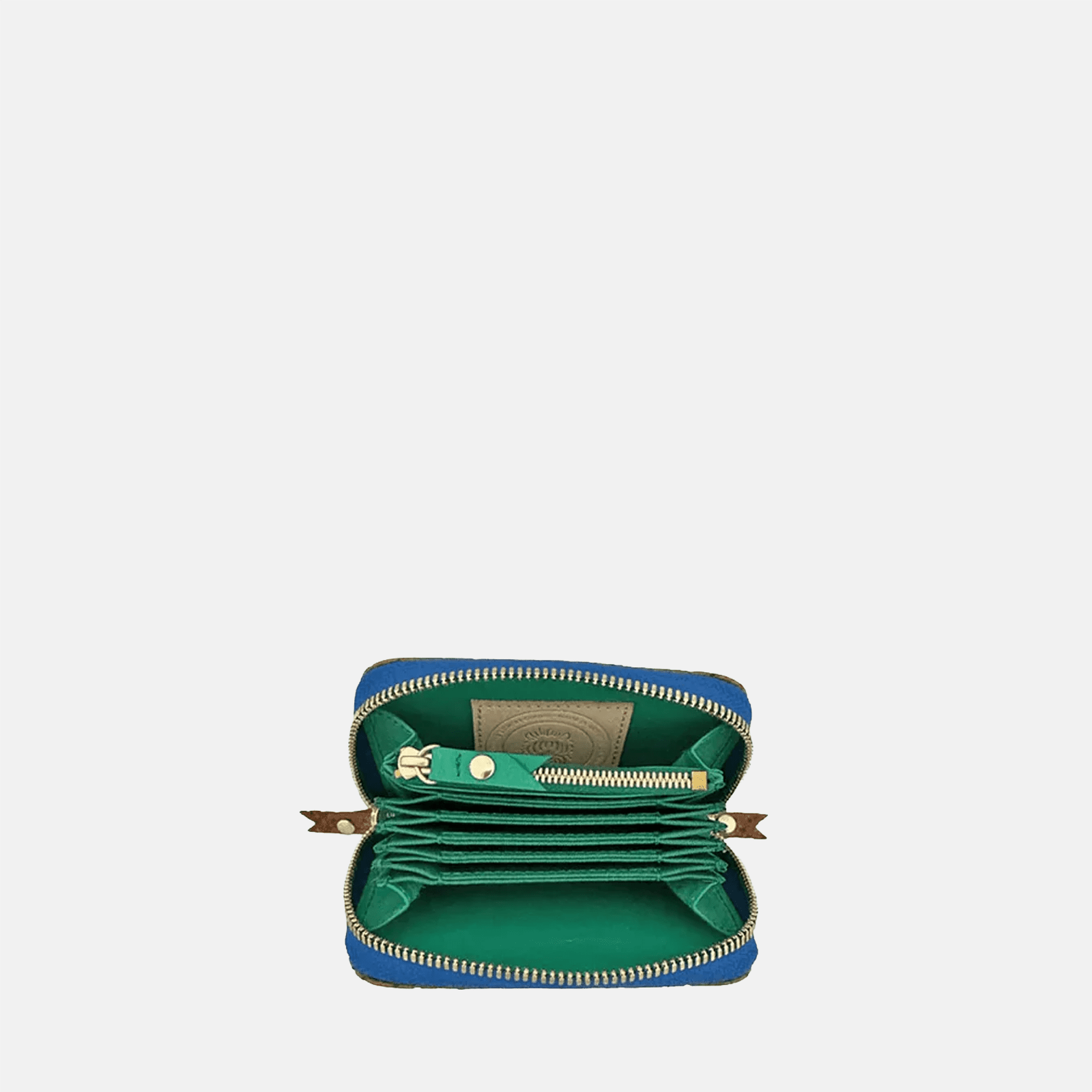 Micro Billet | Chestnut Bright Blue Zipper Blair Ritchey