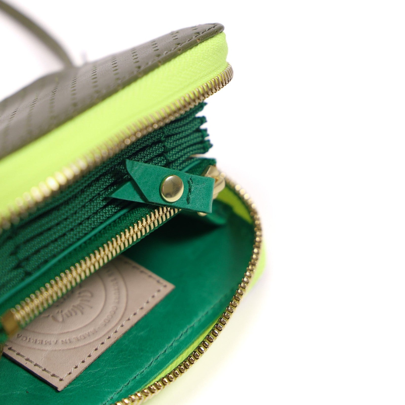 Micro Billet | Perforated Loden Chartreuse Zipper Blair Ritchey