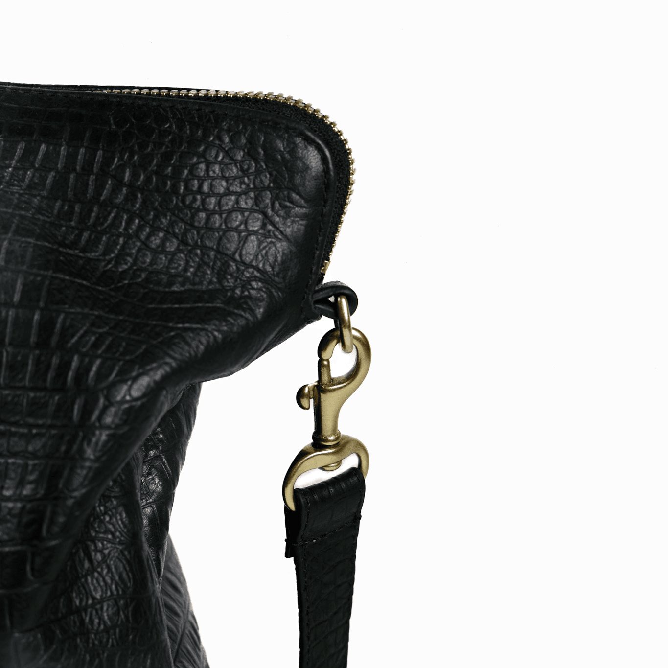 Mini Hugh Crossbody | Black Gator Blair Ritchey