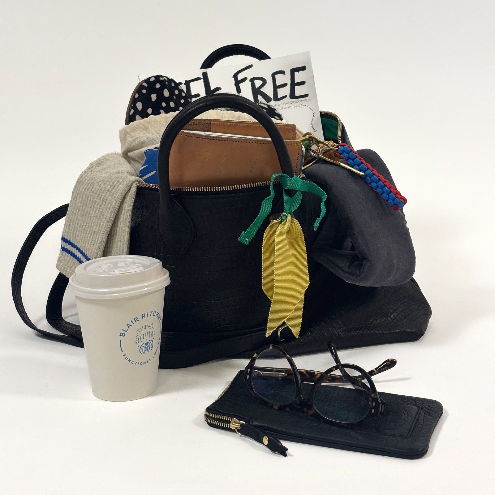 Mini Hugh Crossbody | Black Gator Blair Ritchey