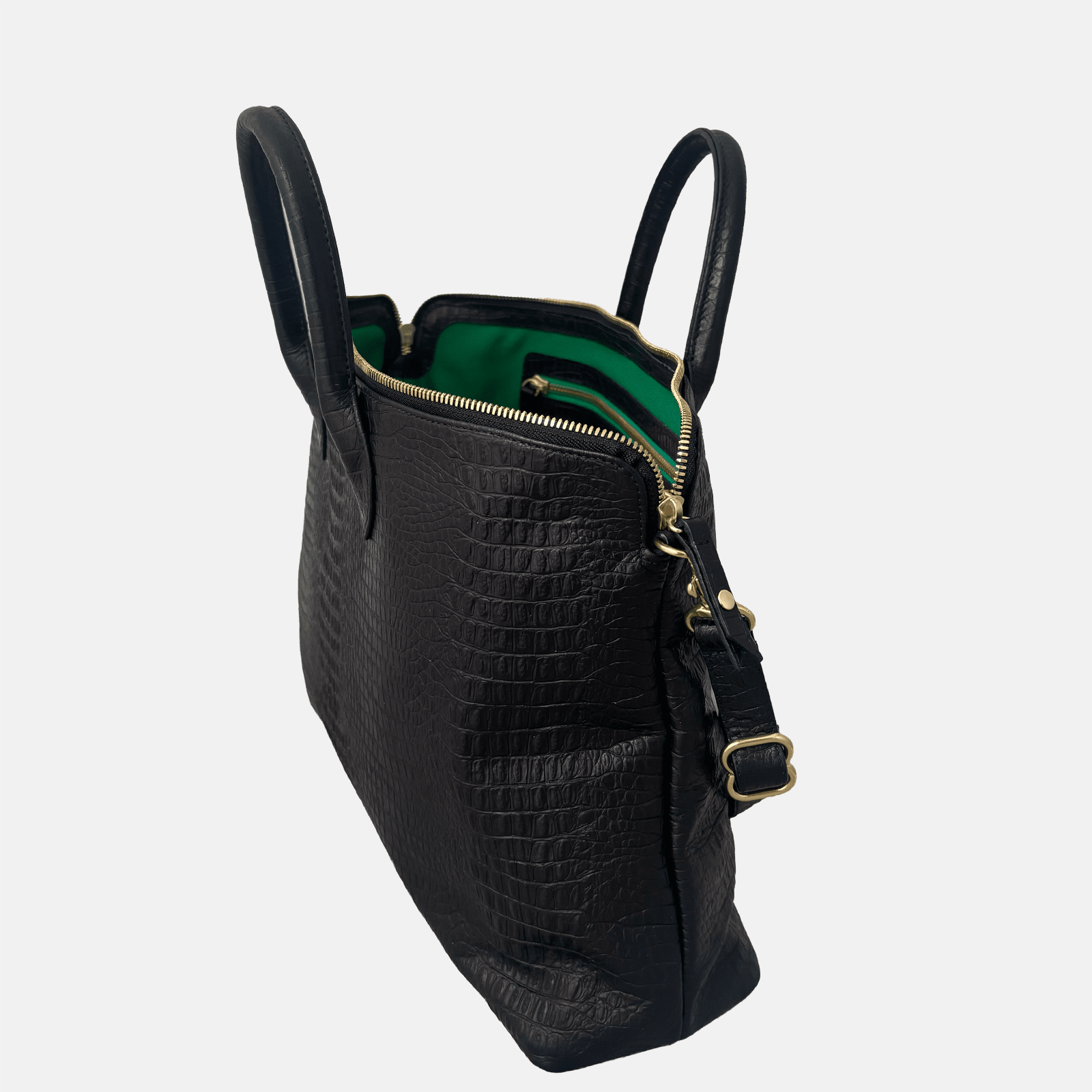 Mini Hugh Crossbody | Black Gator Blair Ritchey