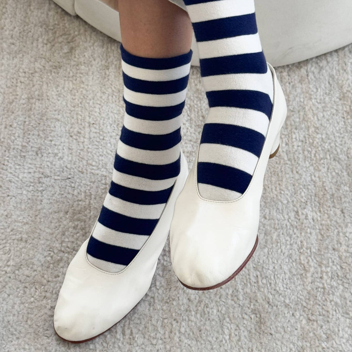 Sneaker Socks | Wide Stripe Le Bon Shoppe