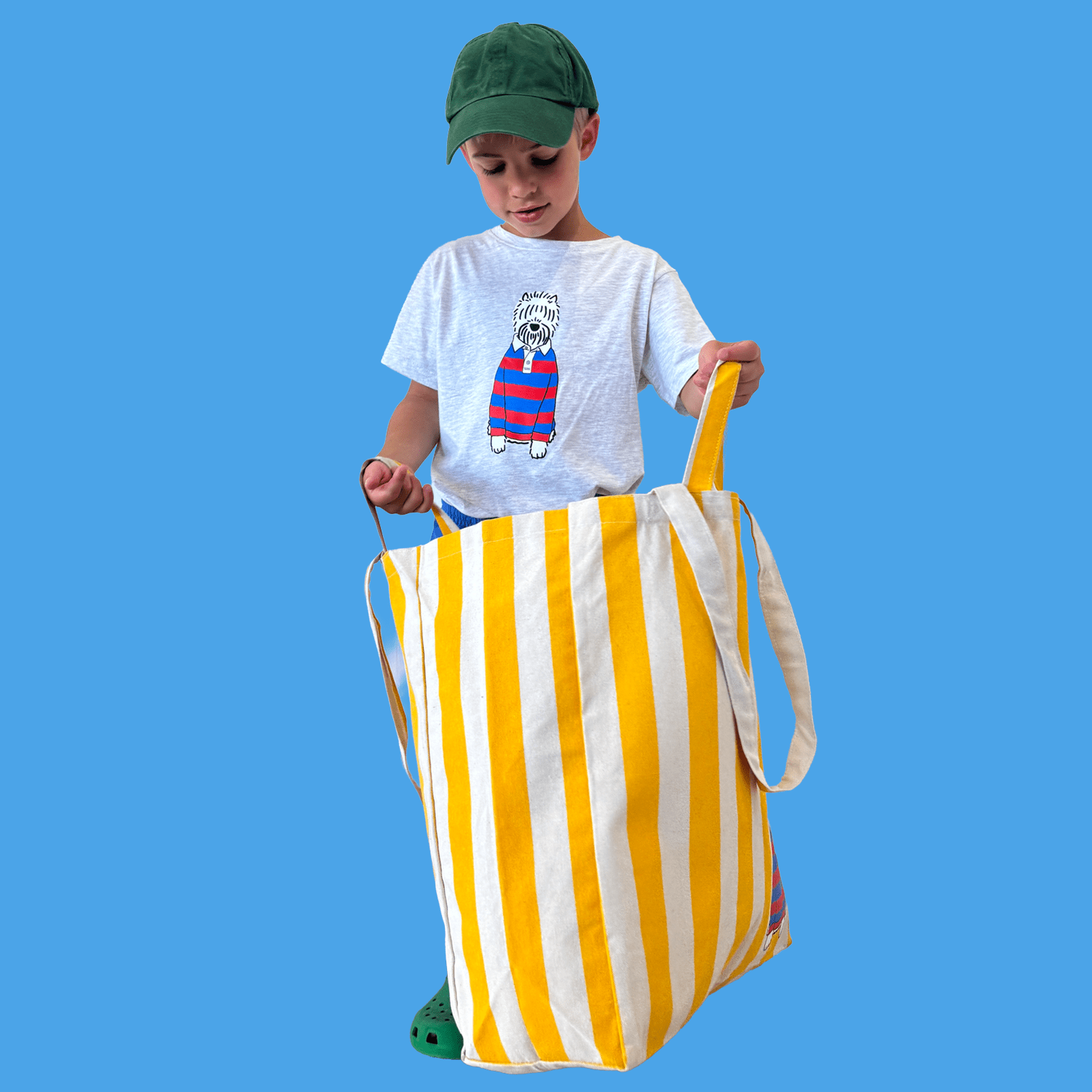 Yellow Striped Tote | Rugby Monroe Monroe & Co.