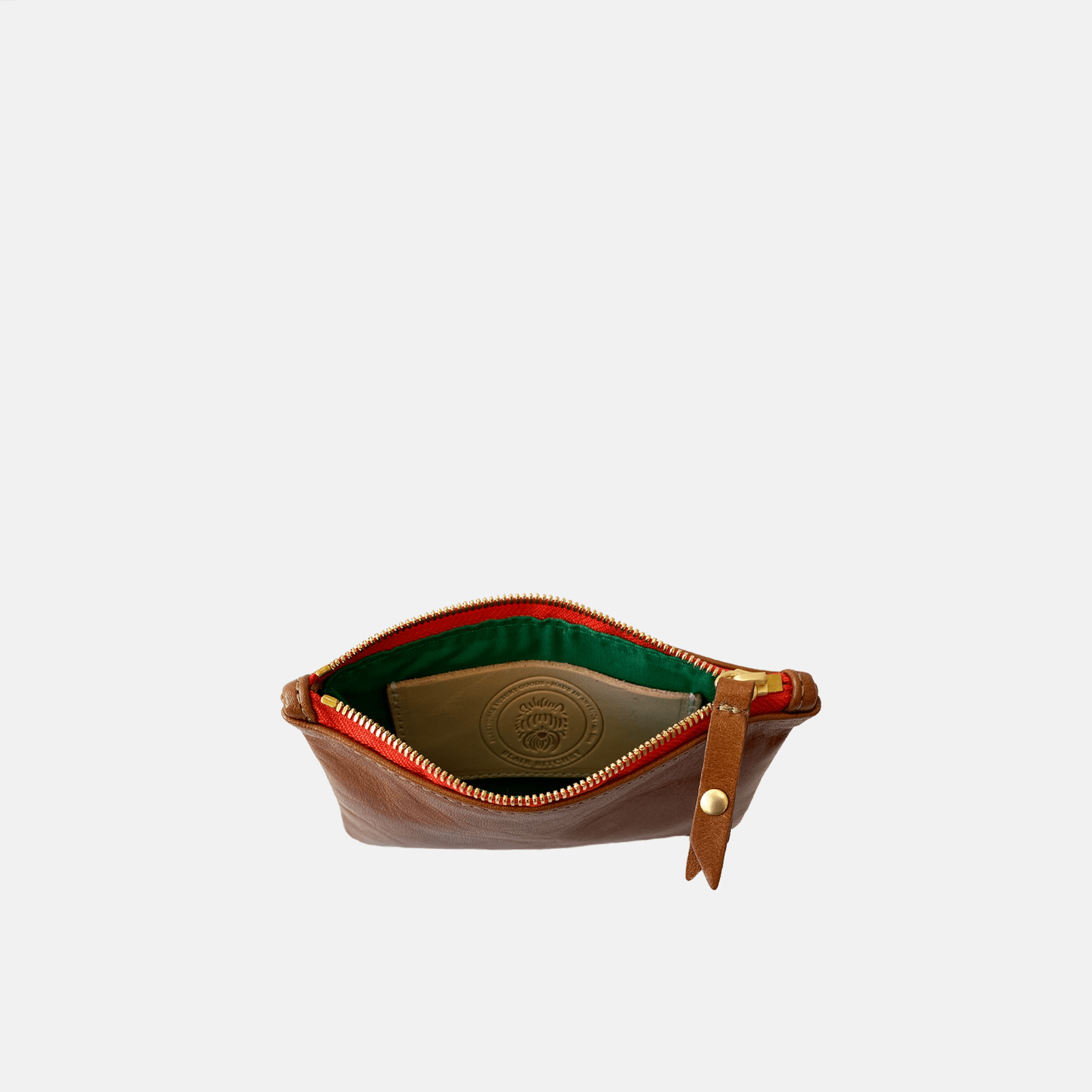 Zip Wallet | Chestnut Poppy Zipper Blair Ritchey