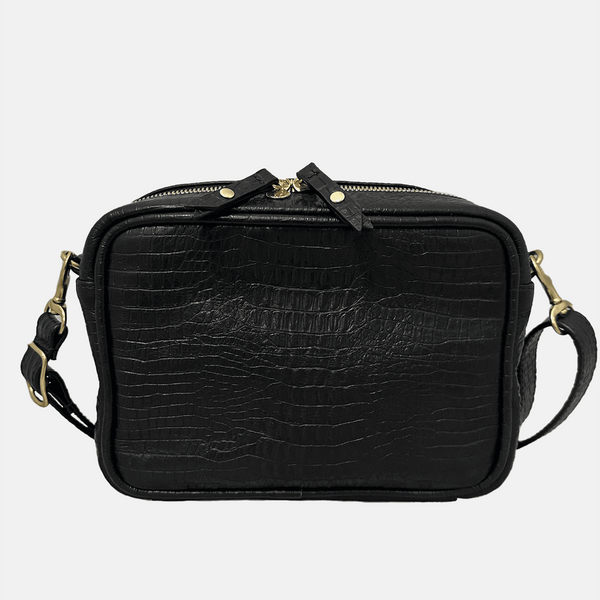 24時間以内発送 未使用品 希少カラー Leather Waist Bag BER Bag Black Gator | Blair Ritchey