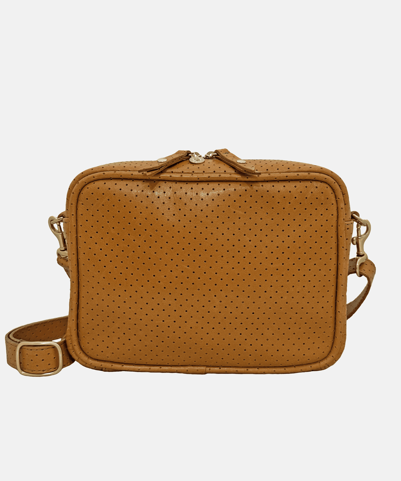 BER Bag | Perforated Ginger Hunter Green Zipper Blair Ritchey