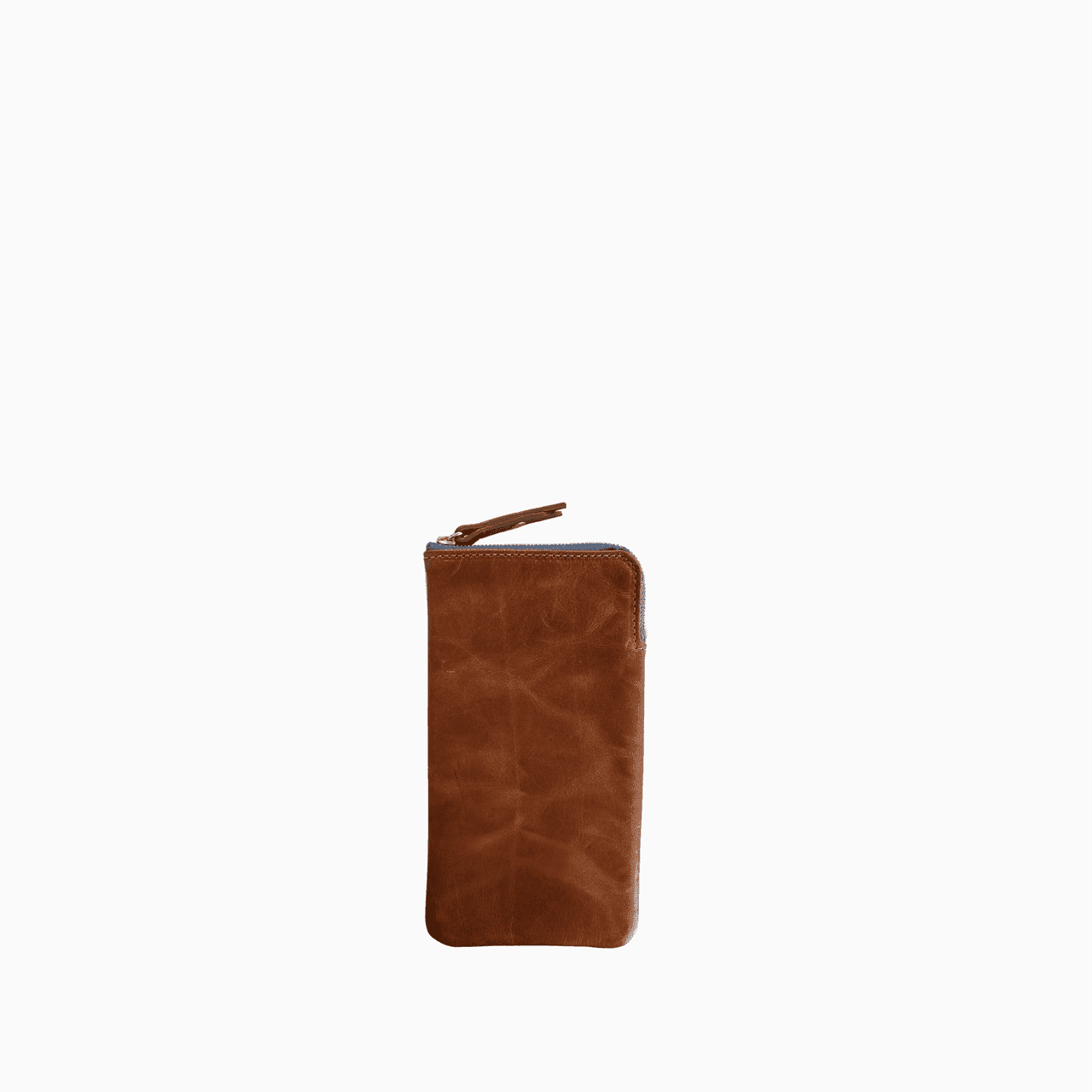 Eyeglass Case | Chestnut Postal Blue Zipper Blair Ritchey