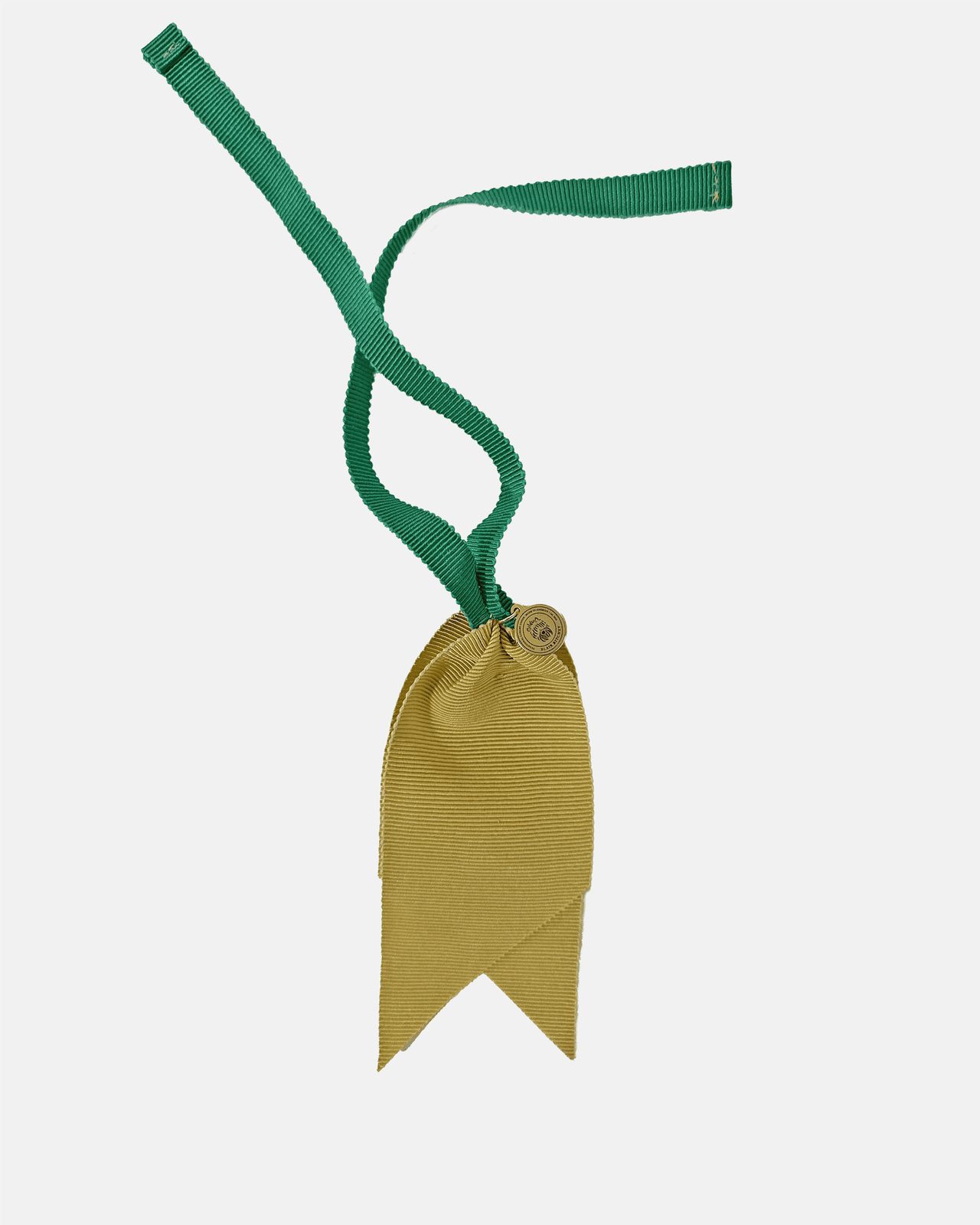 French Ribbon Tie | Muted Yellow / Kelly Green Blair Ritchey