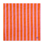 Frida Light Cotton Bandana in Pink Orange Cabana Stripe kate austin designs