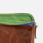 Laptop Case | Perforated Chestnut Blue Zipper Blair Ritchey