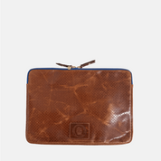 Laptop Case | Perforated Chestnut Blue Zipper Blair Ritchey