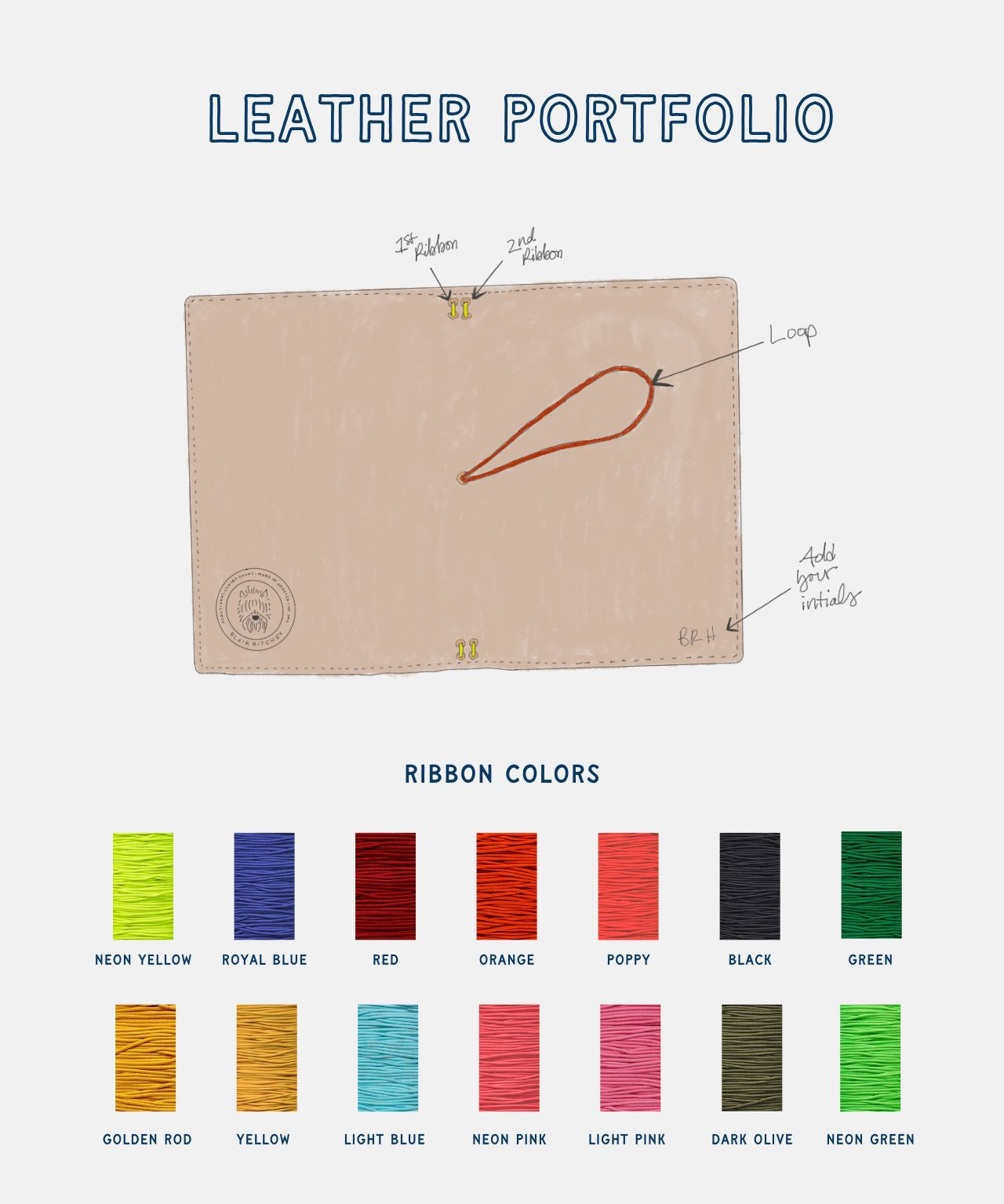 Leather Portfolio | Black Blair Ritchey