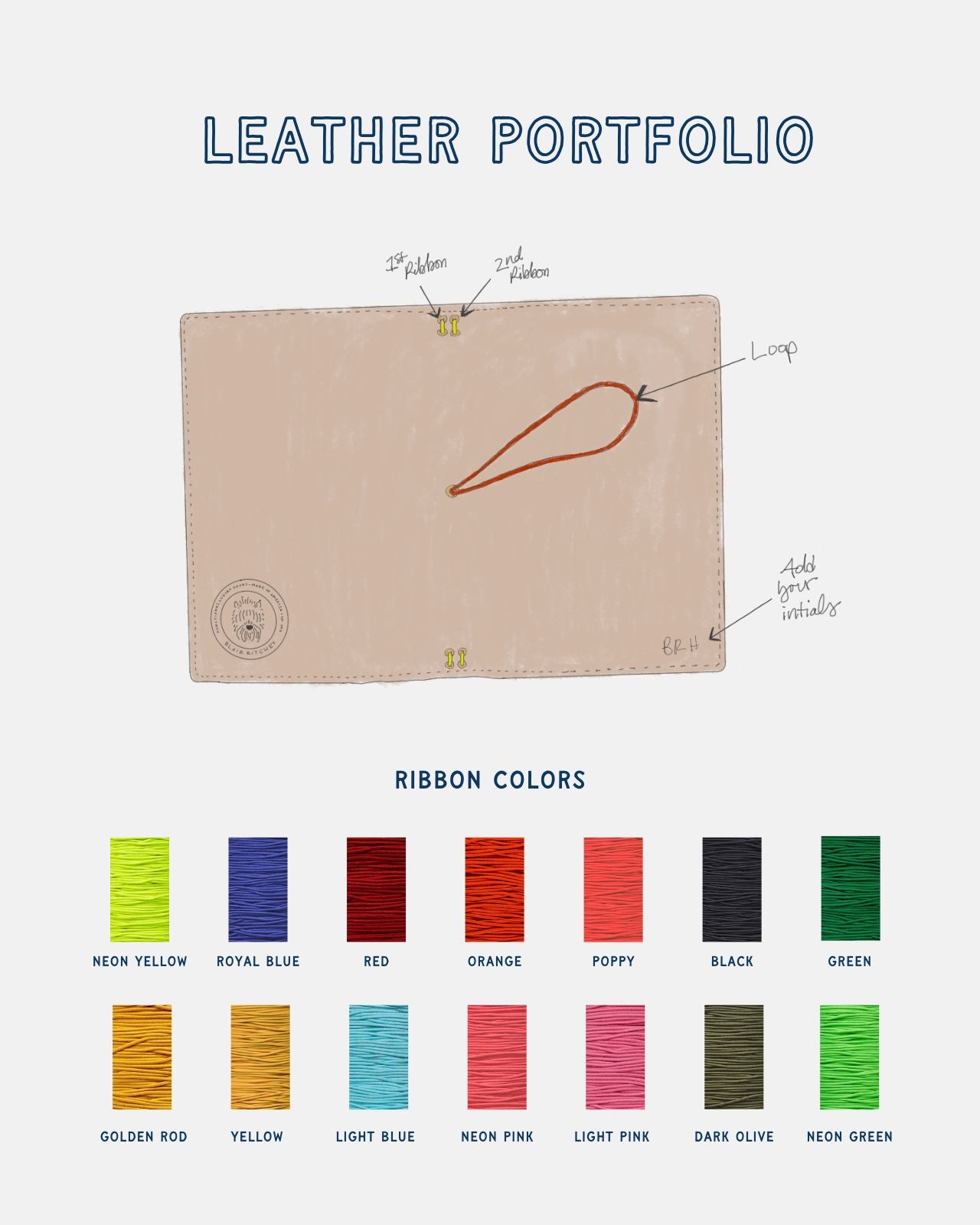 Leather Portfolio | Black Blair Ritchey