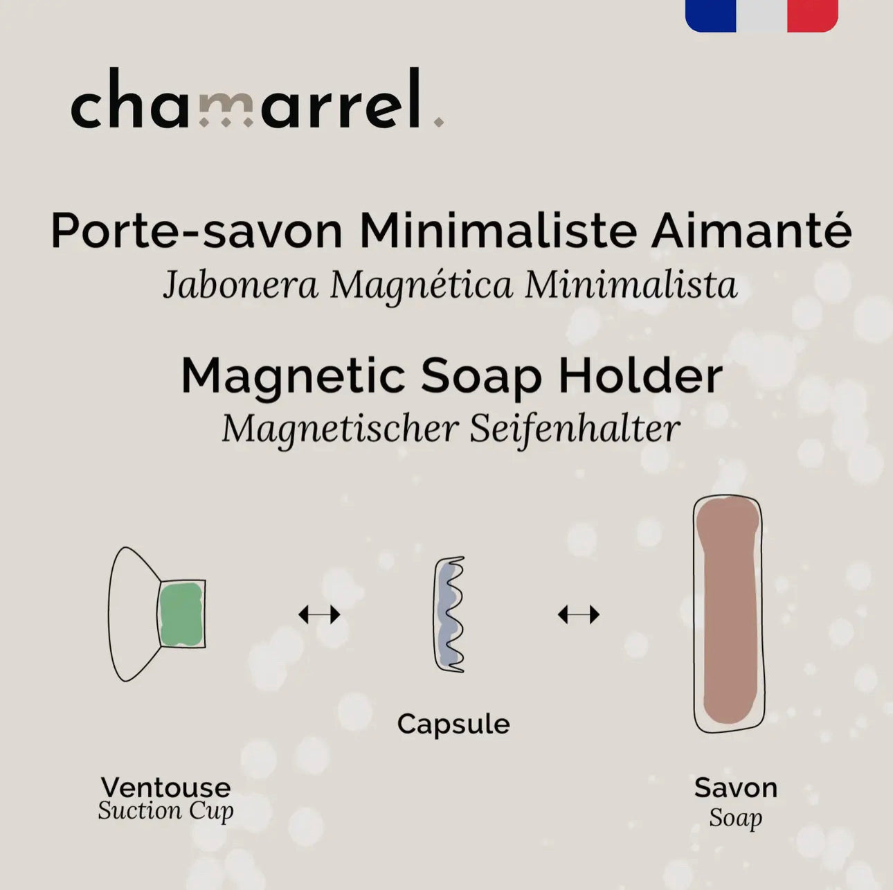 Magnetic soap dish Chamarrel