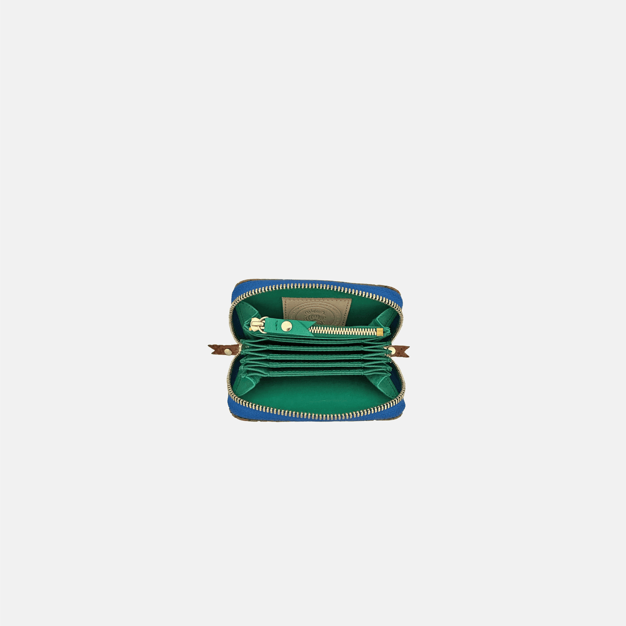 Micro Billet | Chestnut Bright Blue Zipper Blair Ritchey