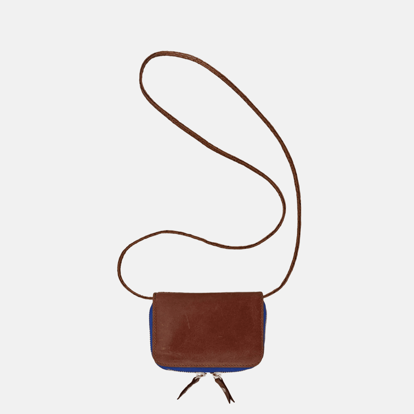 Micro Billet | Chestnut Bright Blue Zipper Blair Ritchey