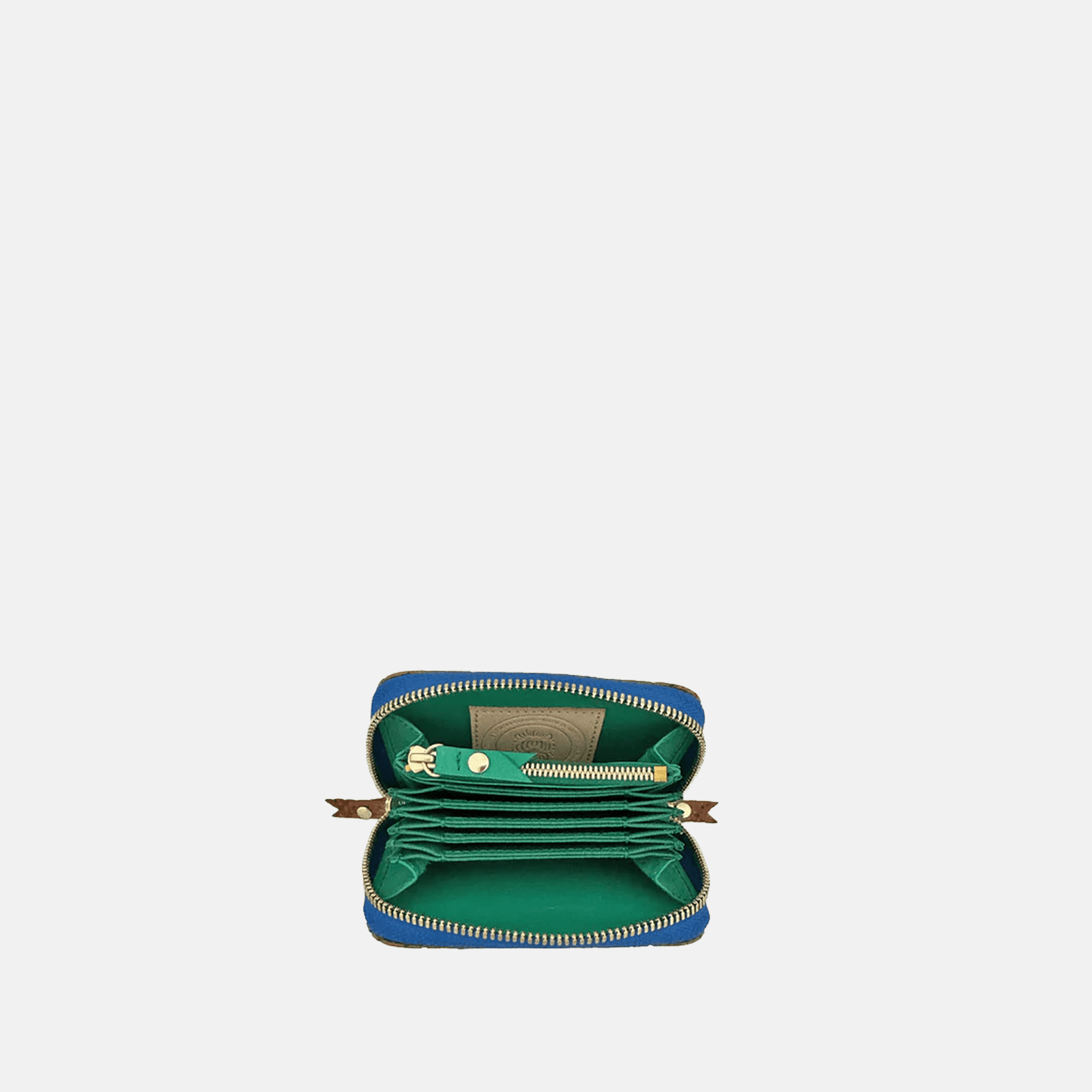 Micro Billet | Chestnut Bright Blue Zipper Blair Ritchey