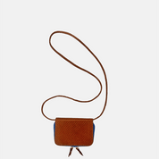 Micro Billet | Perforated Chestnut Bright Blue Zipper Blair Ritchey