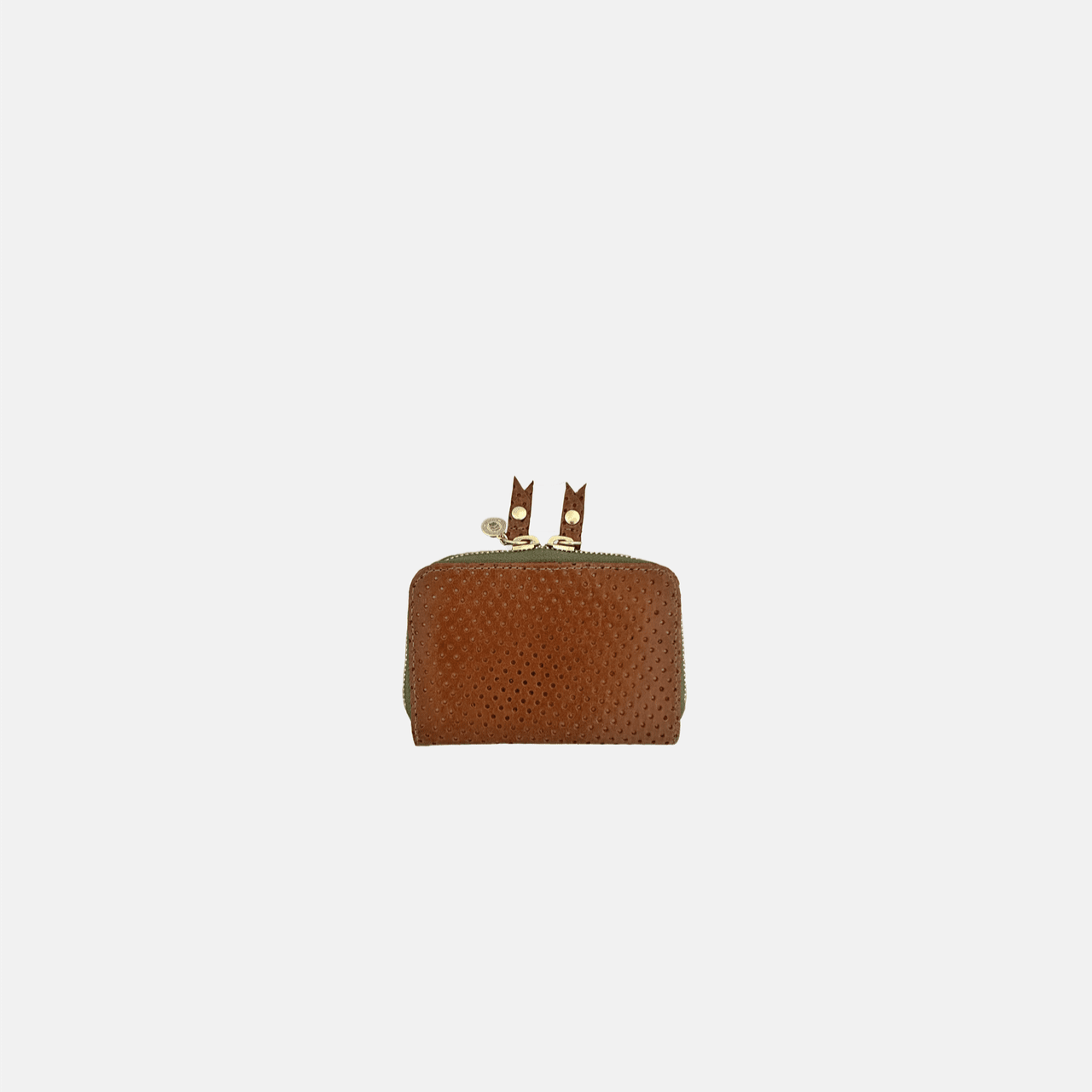 Micro Billet | Perforated Chestnut Hunter Green Zipper Blair Ritchey