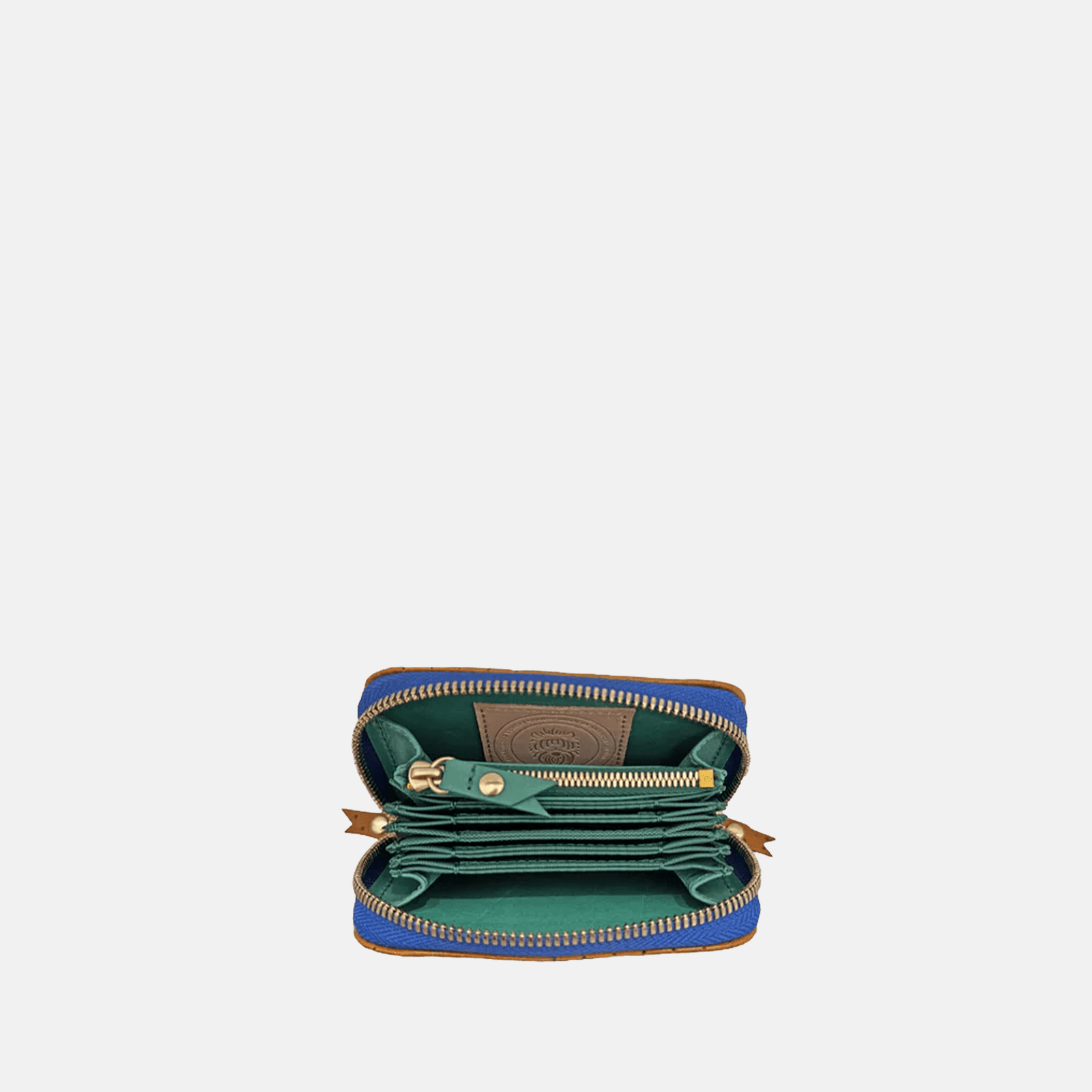 Micro Billet | Perforated Ginger Bright Blue Zipper Blair Ritchey