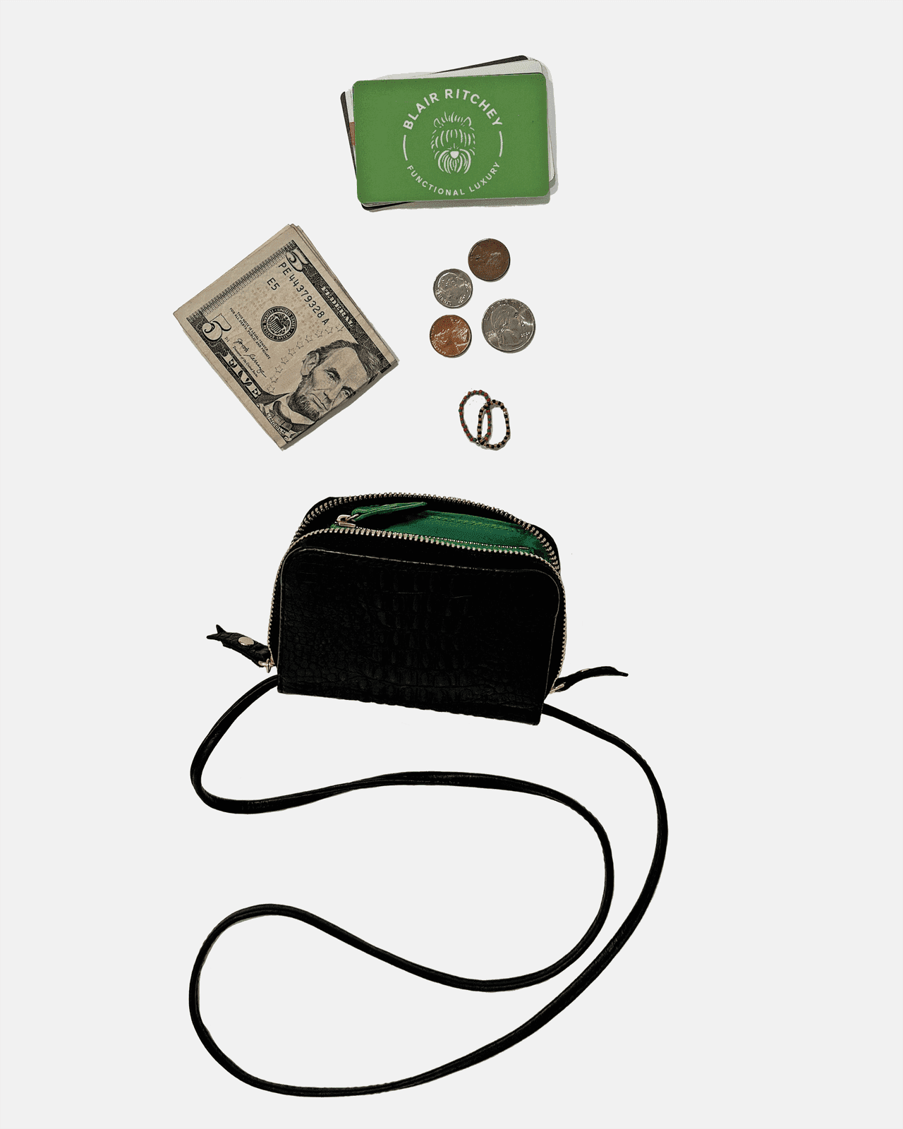 Micro Billet | Perforated Ginger Hunter Green Zipper Blair Ritchey