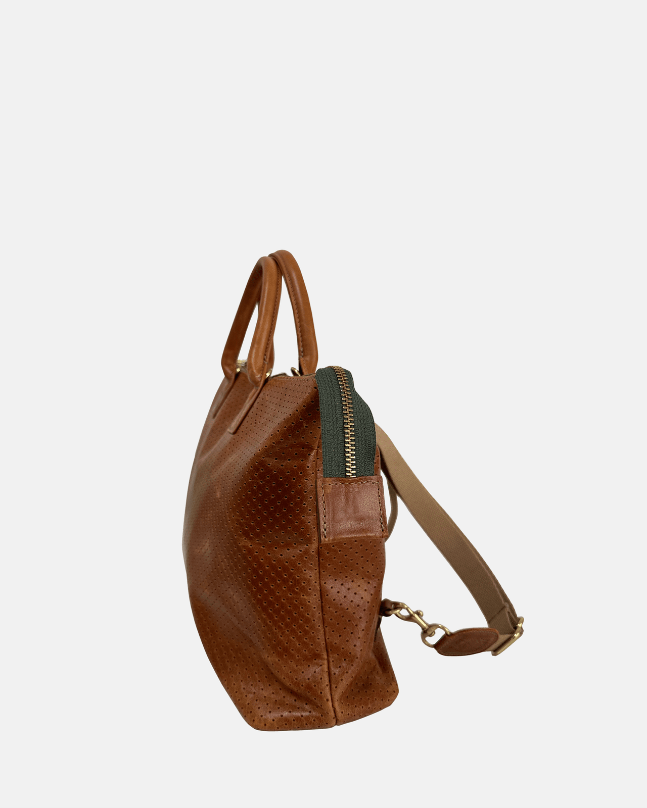 Mini Hugh Backpack | Perforated Chestnut Blair Ritchey