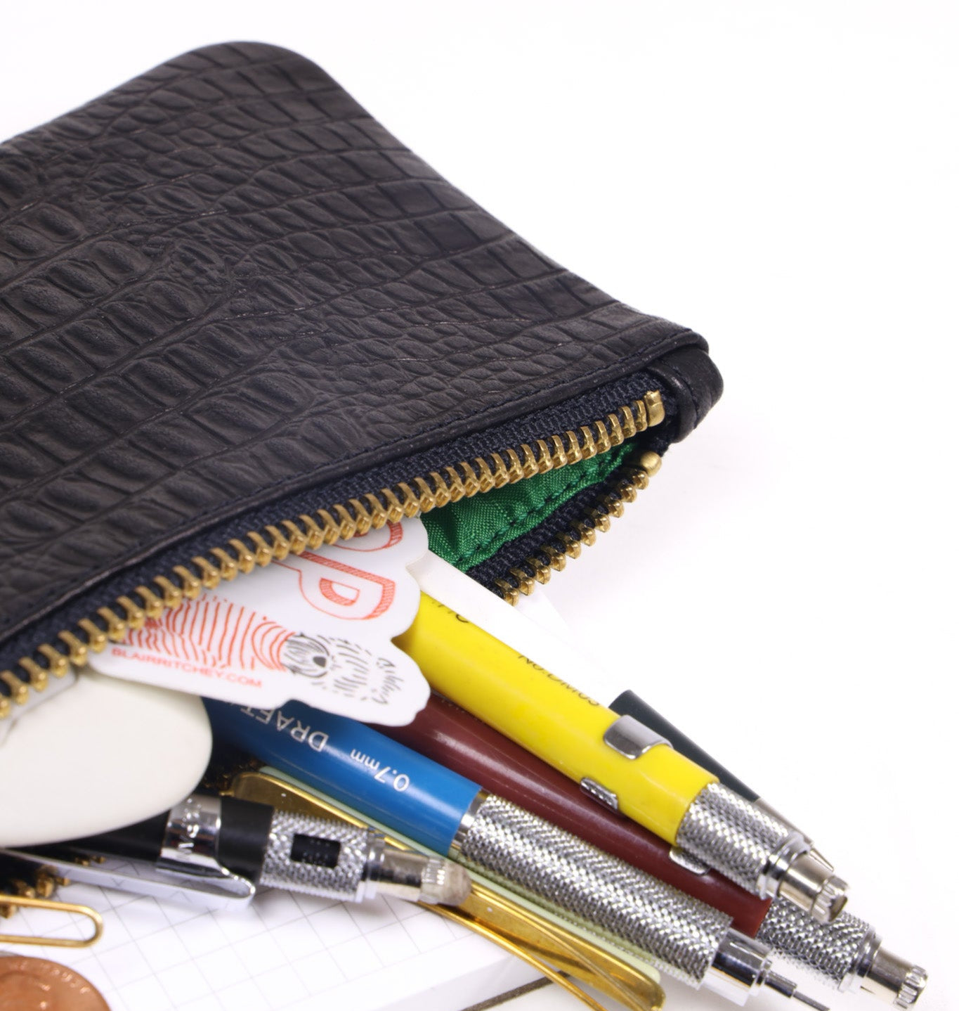 Pencil Pouch | Black Gator Blair Ritchey
