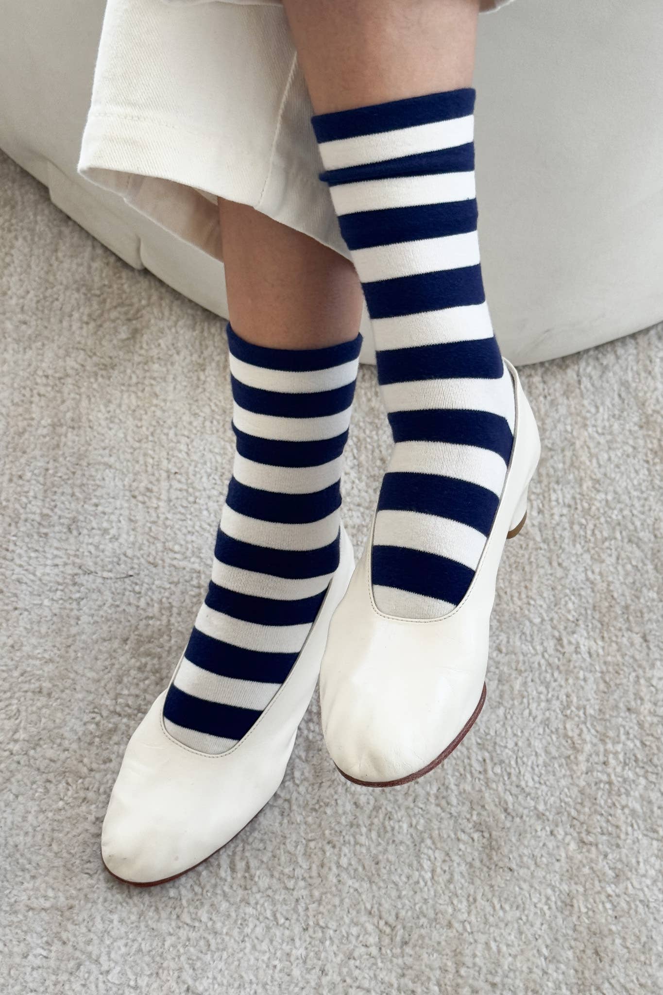 Sneaker Socks | Wide Stripe Le Bon Shoppe