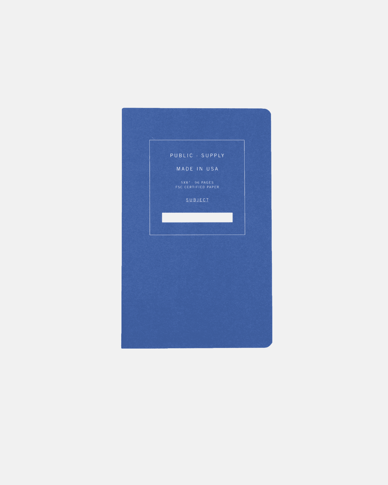 Soft Cover Notebook | Blue Public Supply