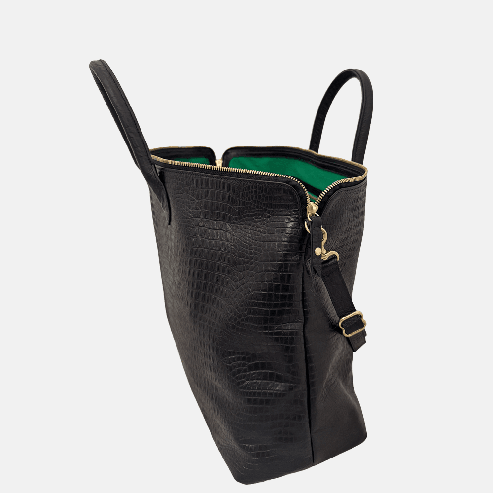 The Hugh Crossbody | Black Gator Blair Ritchey