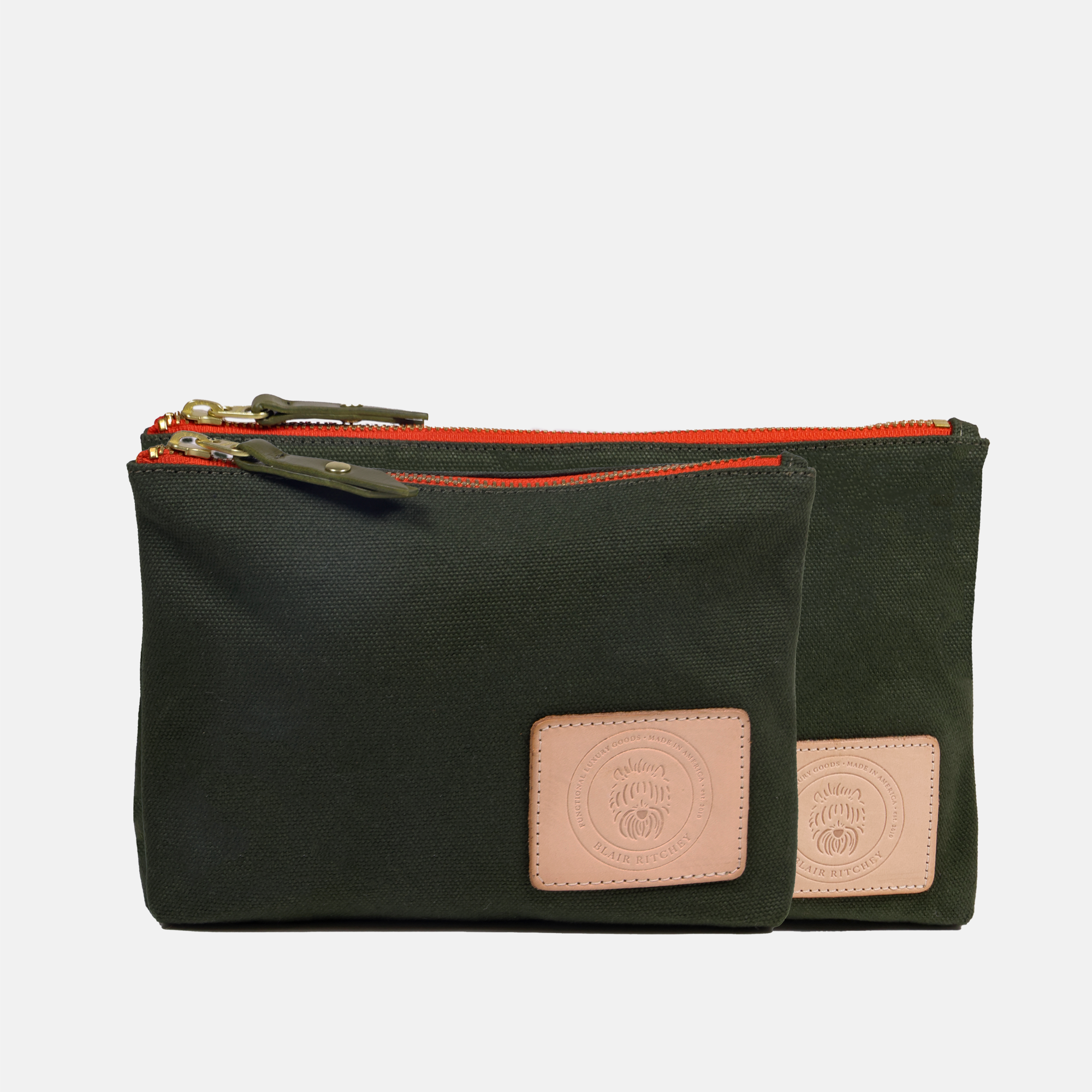 Travel Pouches | Olive Canvas Blair Ritchey