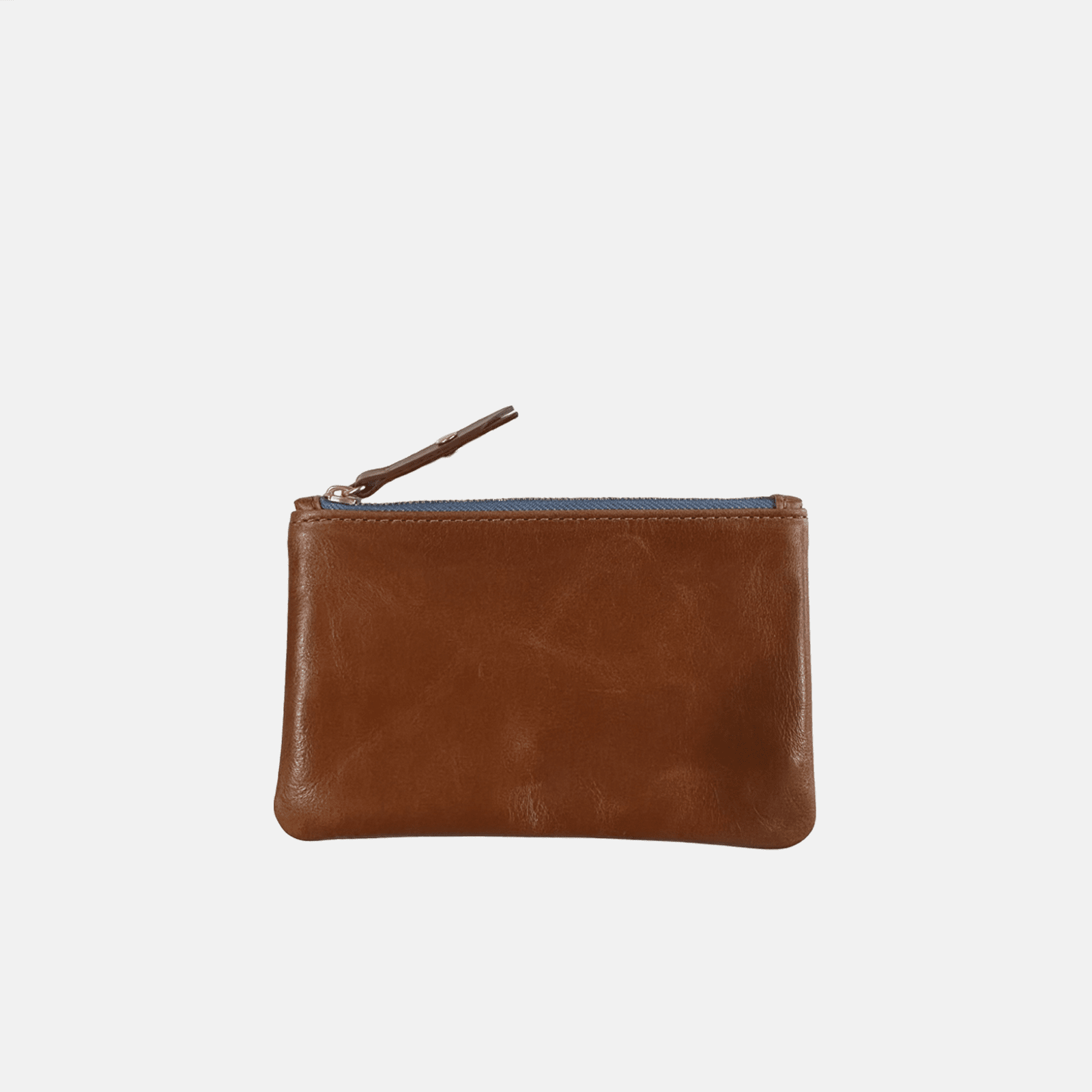 Zip Wallet | Chestnut Postal Blue Zipper Blair Ritchey