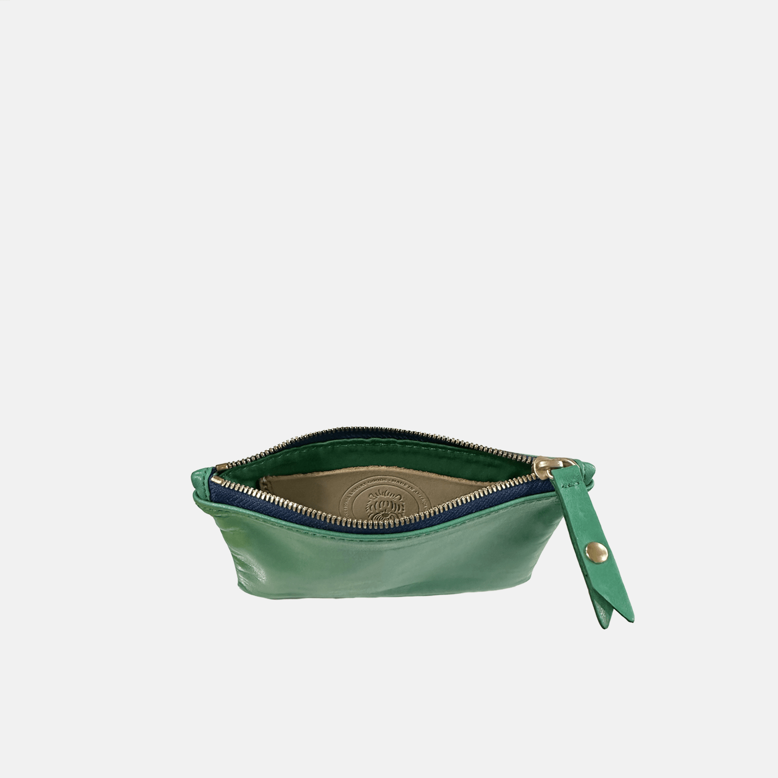 Zip Wallet | Kelly Green Postal Blue Zipper Blair Ritchey